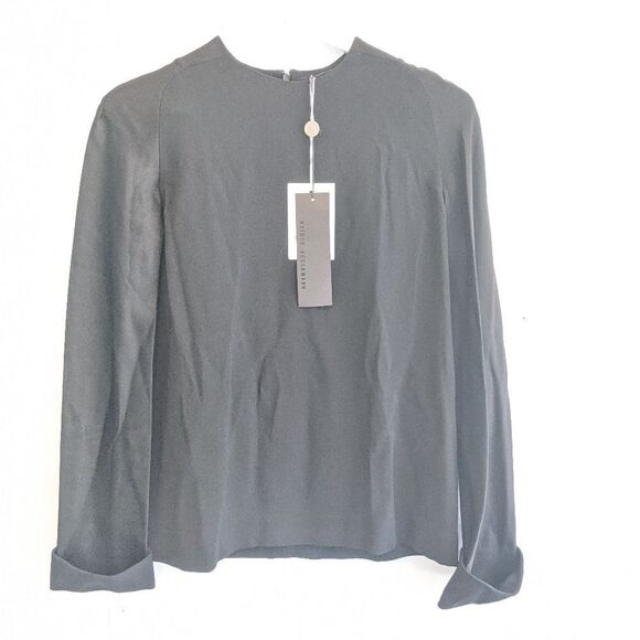 HAIDER Ackerman black blouse size 2(34) BNWT - Picture 1 of 8